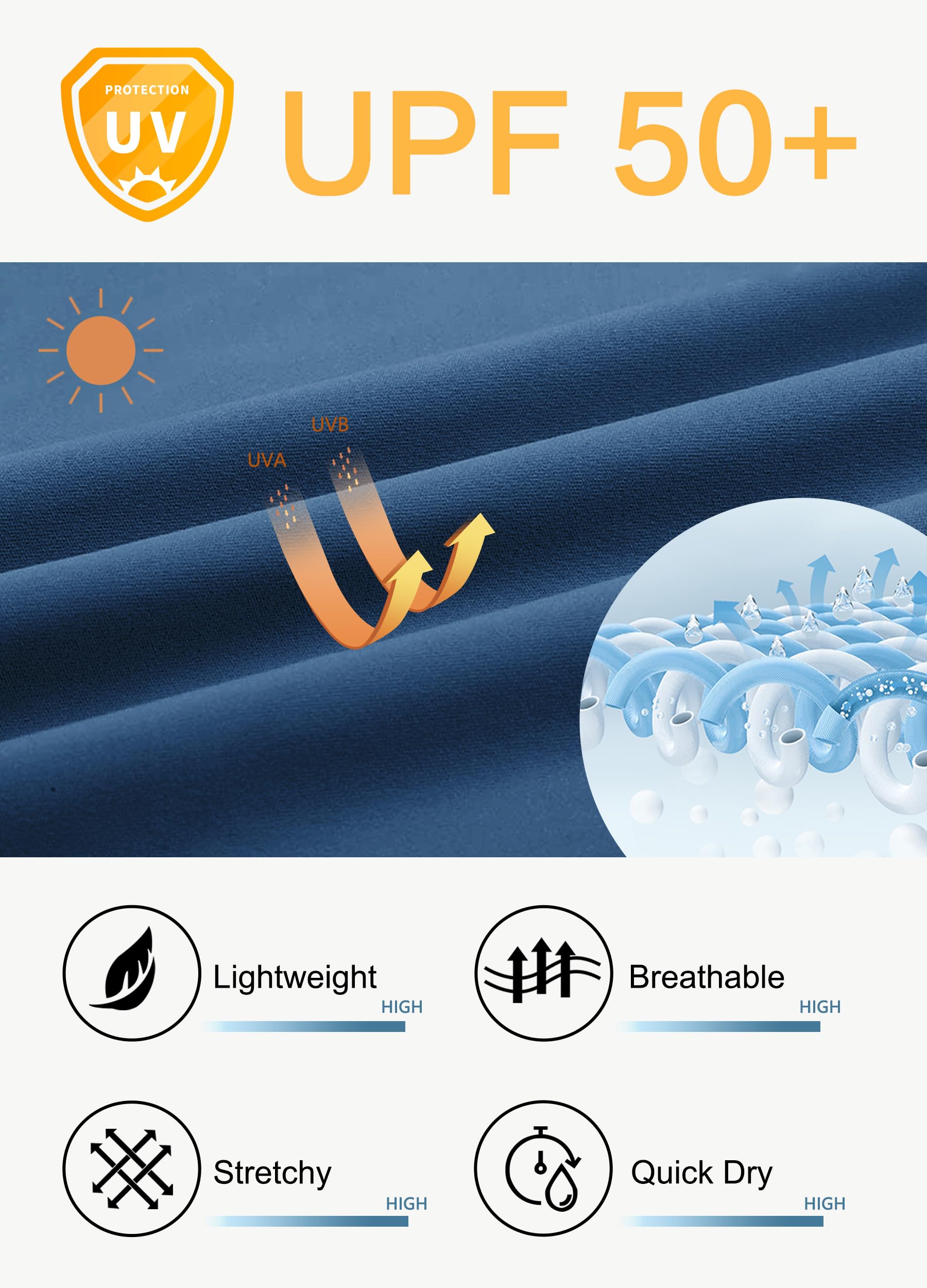 Mens Golf Joggers Pants Belt Loops Slim Fit Stretchy