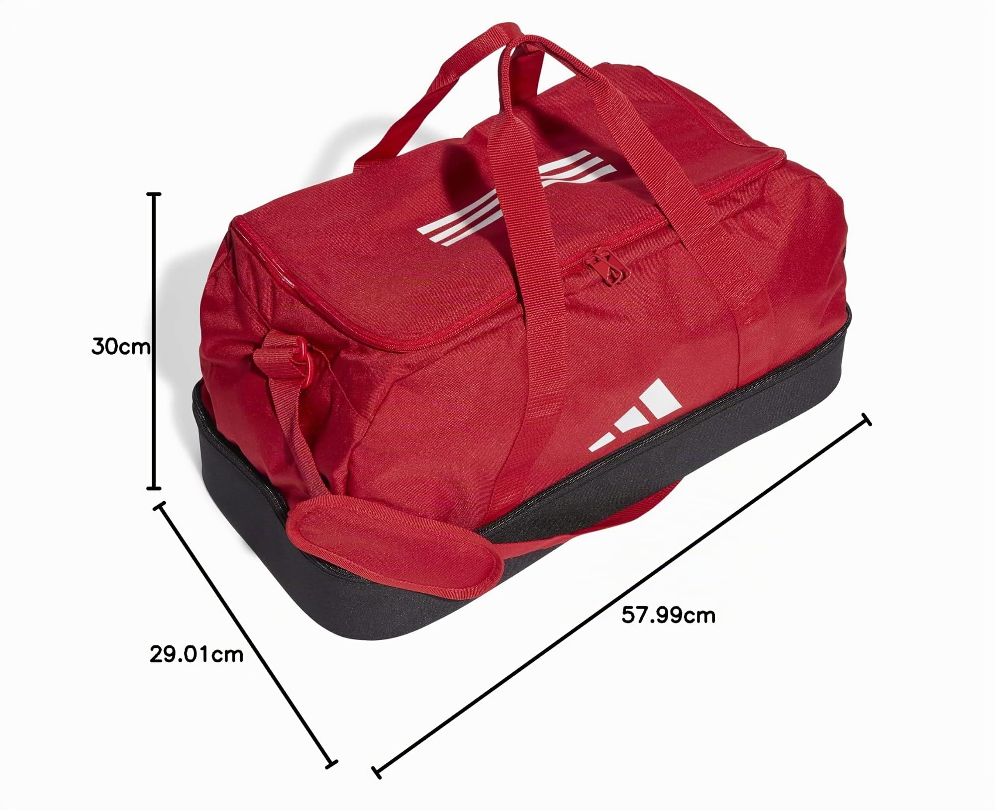 adidas Unisex - Adulto Tiro League Duffel Bag, Team Power Red 2 / Black/White, M