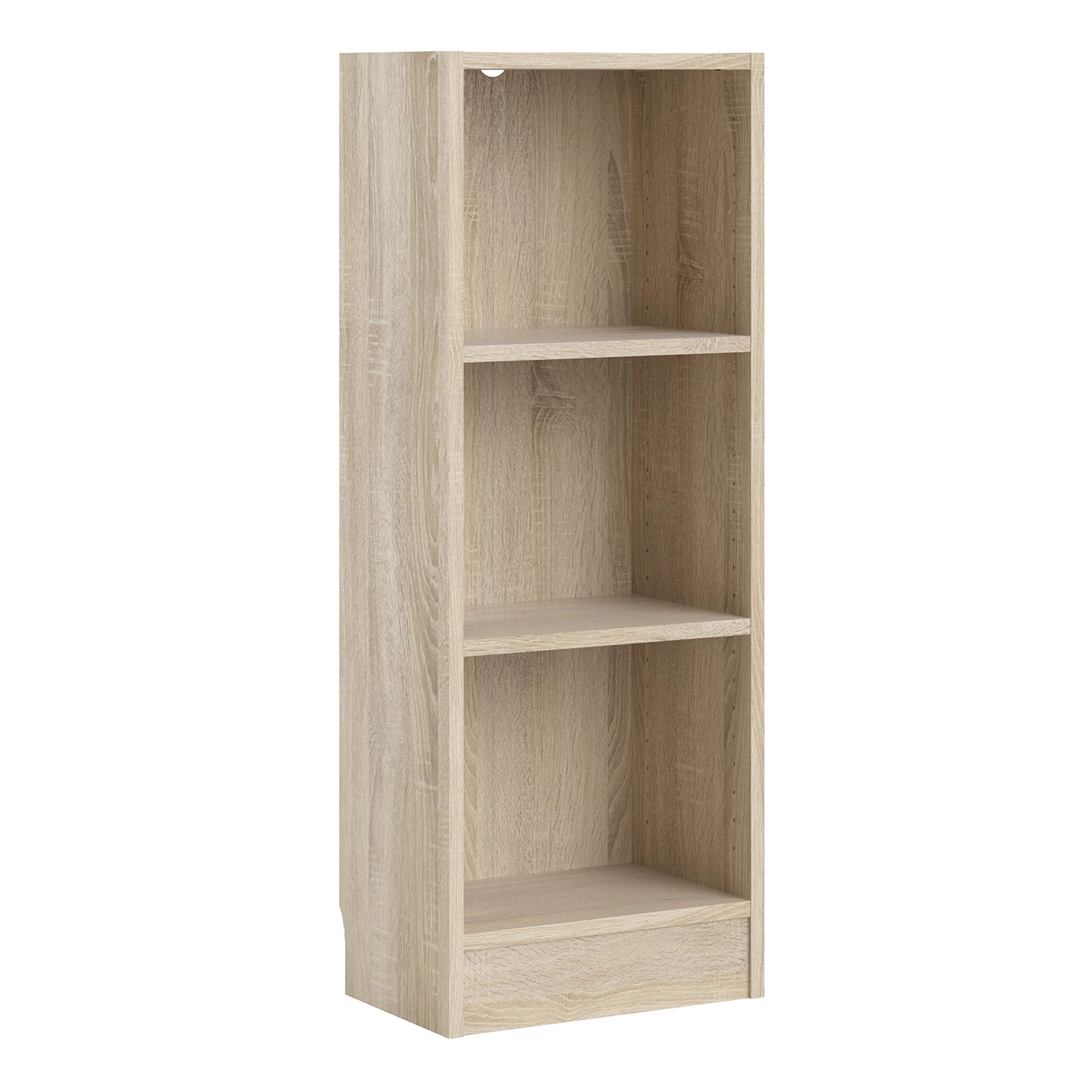 Furniture To Go | Basic Low Narrow Bookcase (2 Shelves) in Oak
