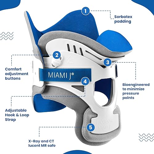 Miniatura 2 de Ossur Miami J Cuello cervical - Alivia el dolor y la presión sobre la columna vertebral  Inmovilizador de vértebras C-columna vertebral