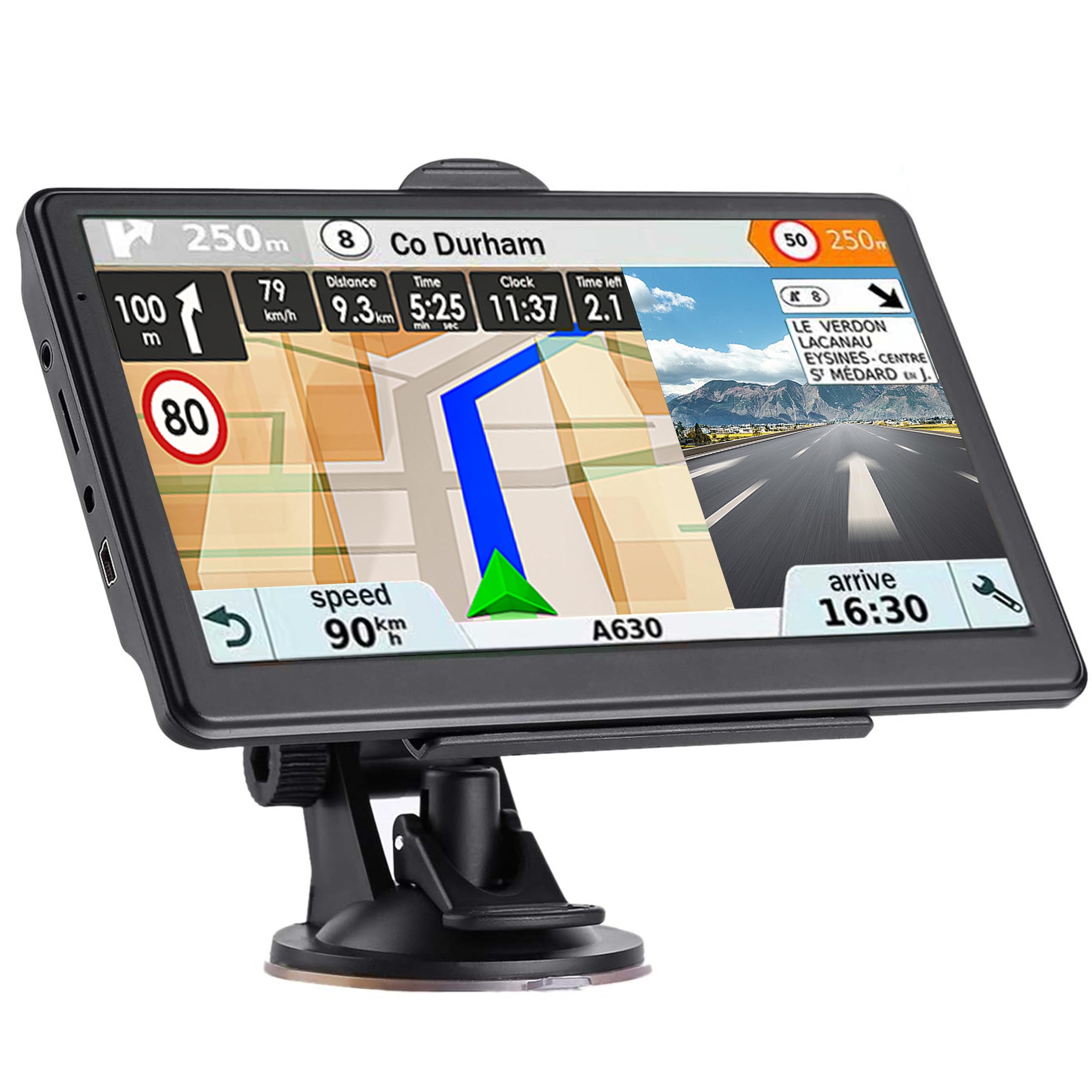 Ptaram 7 inch GPS navigator with 2026 map updates