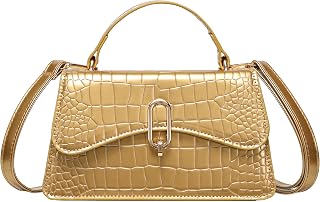 Small Cute Purse for Women, Mini Top Handle Satchel Handbag, Patent Leather Crossbody Shoulder Bag