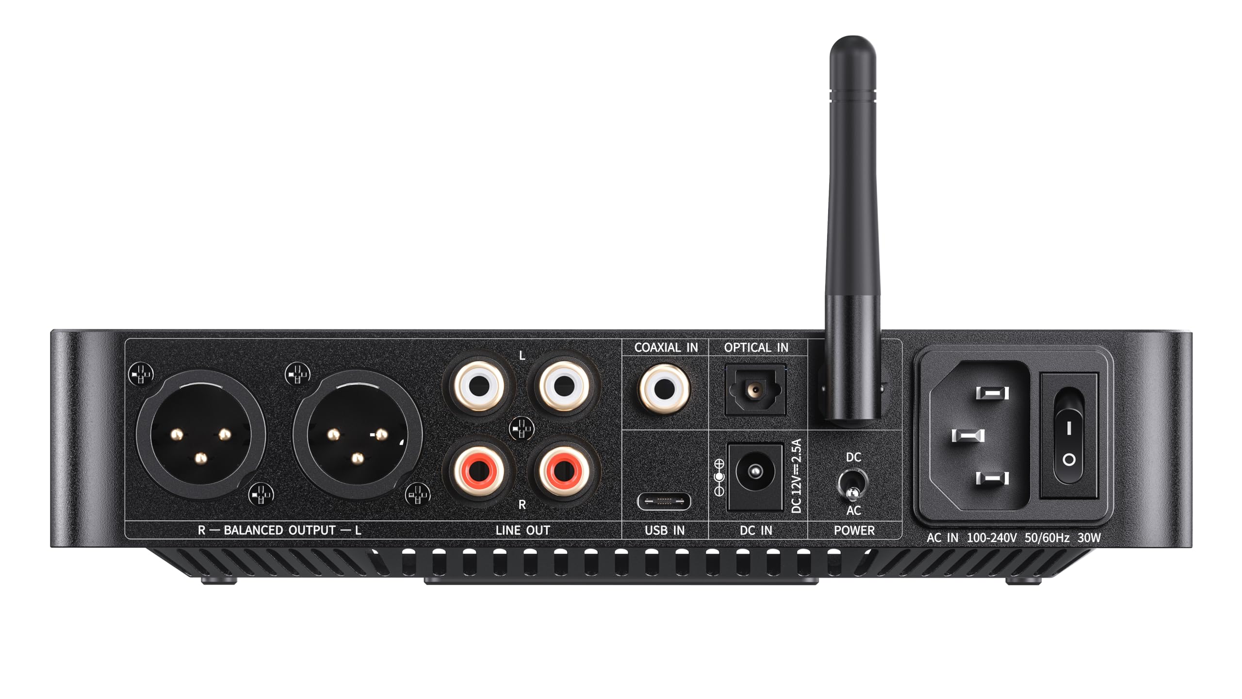 FiiO K13 R2R DAC de escritorio y amplificador de auriculares, DAC R2R de alta fidelidad de 24 bits, potente salida de 2400 mW, transmisión Bluetooth LDAC, fuente de alimentación dual, PEQ de 10 bandas