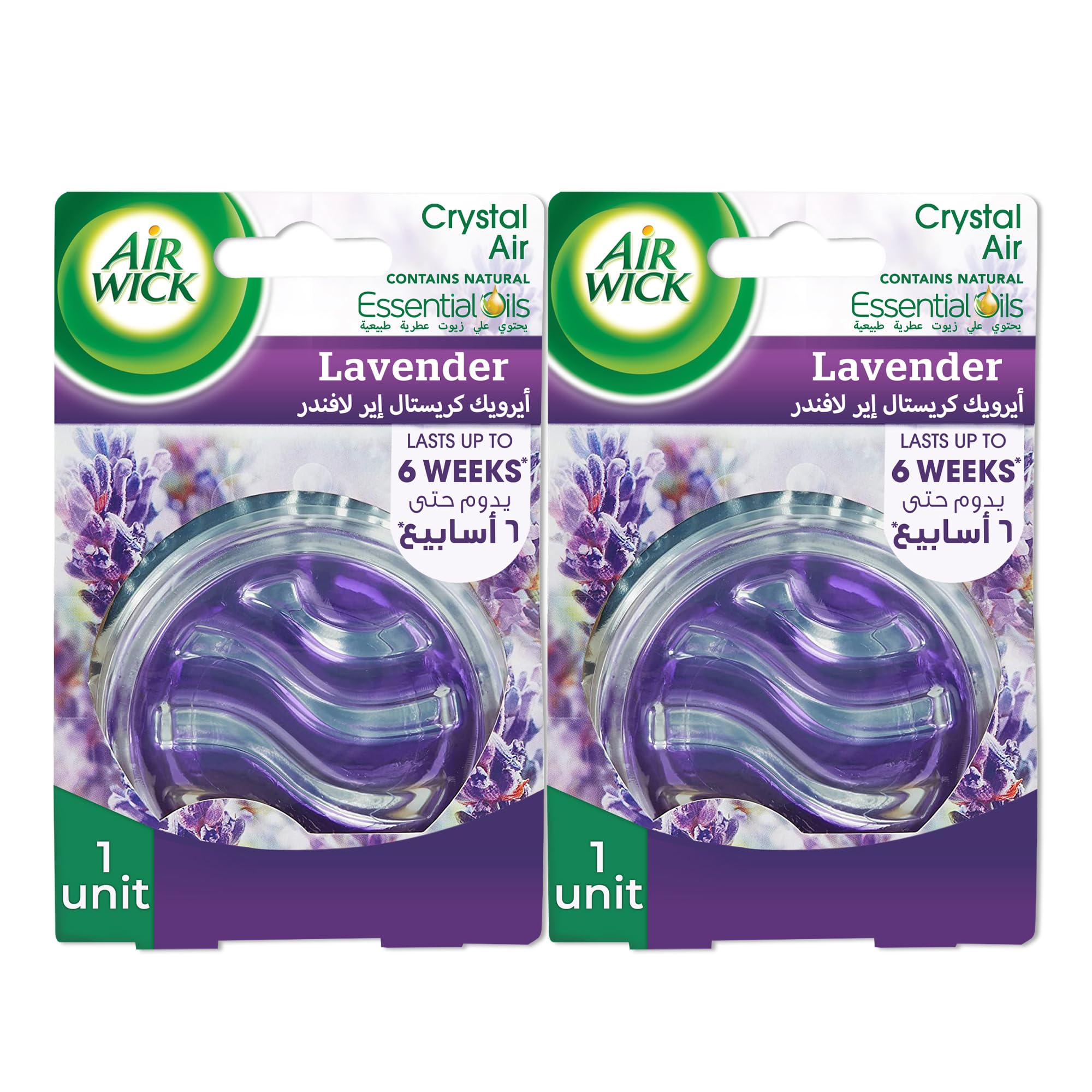 Air wick Crystal Air Lavender Scent, 19 x 2