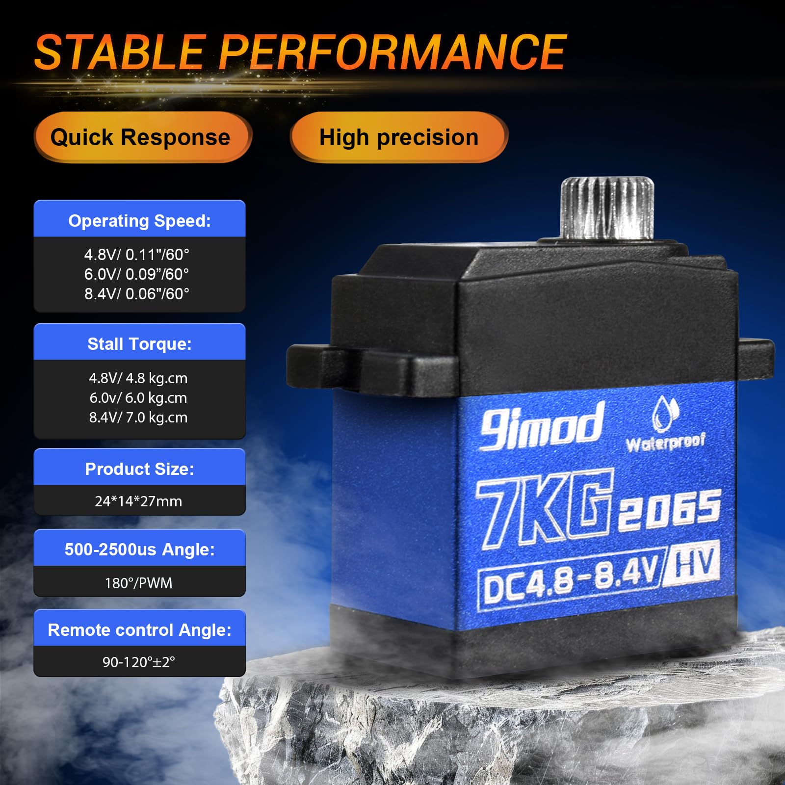 Amazon | 9imod 7KG サーボ 防水 高トルク デジタルサーボ 2065