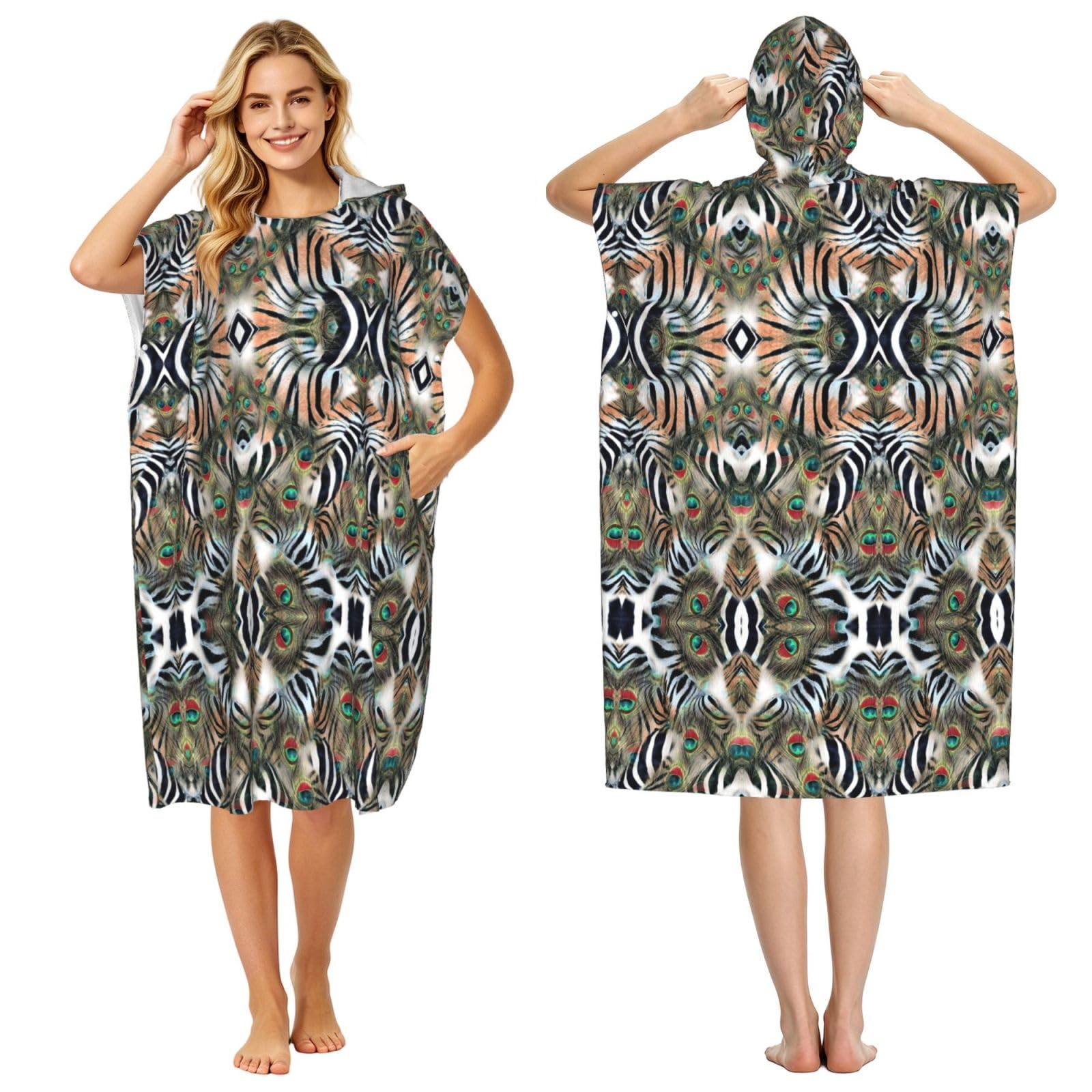 Poncho poncho serviette pour se changer sur la plage après le surf ou la piscine