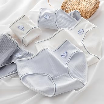 Girls Underwear Organic Cotton Cute Little Girls Panties Comfort Breathable Kids Hipster Briefs Pack of 5
