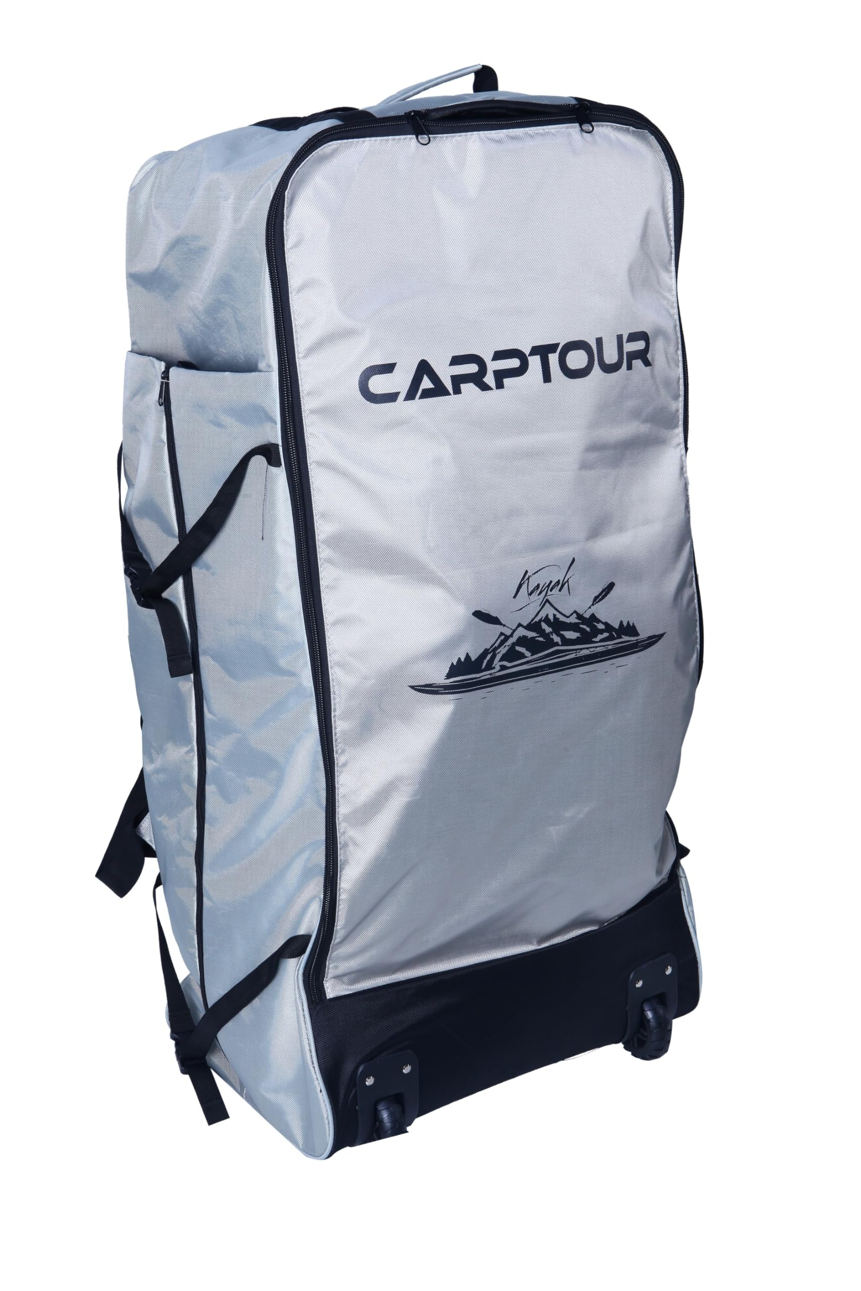 Drop Stitch Kayak gonflable avec pagaie et 2 sièges, Kayak avec pompe à air, kayak gonflable avec sac de transport pratique, bateau à pagaie