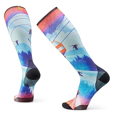 Smartwool Ski Zero Cushion Ski Day Print Over the Calf Men