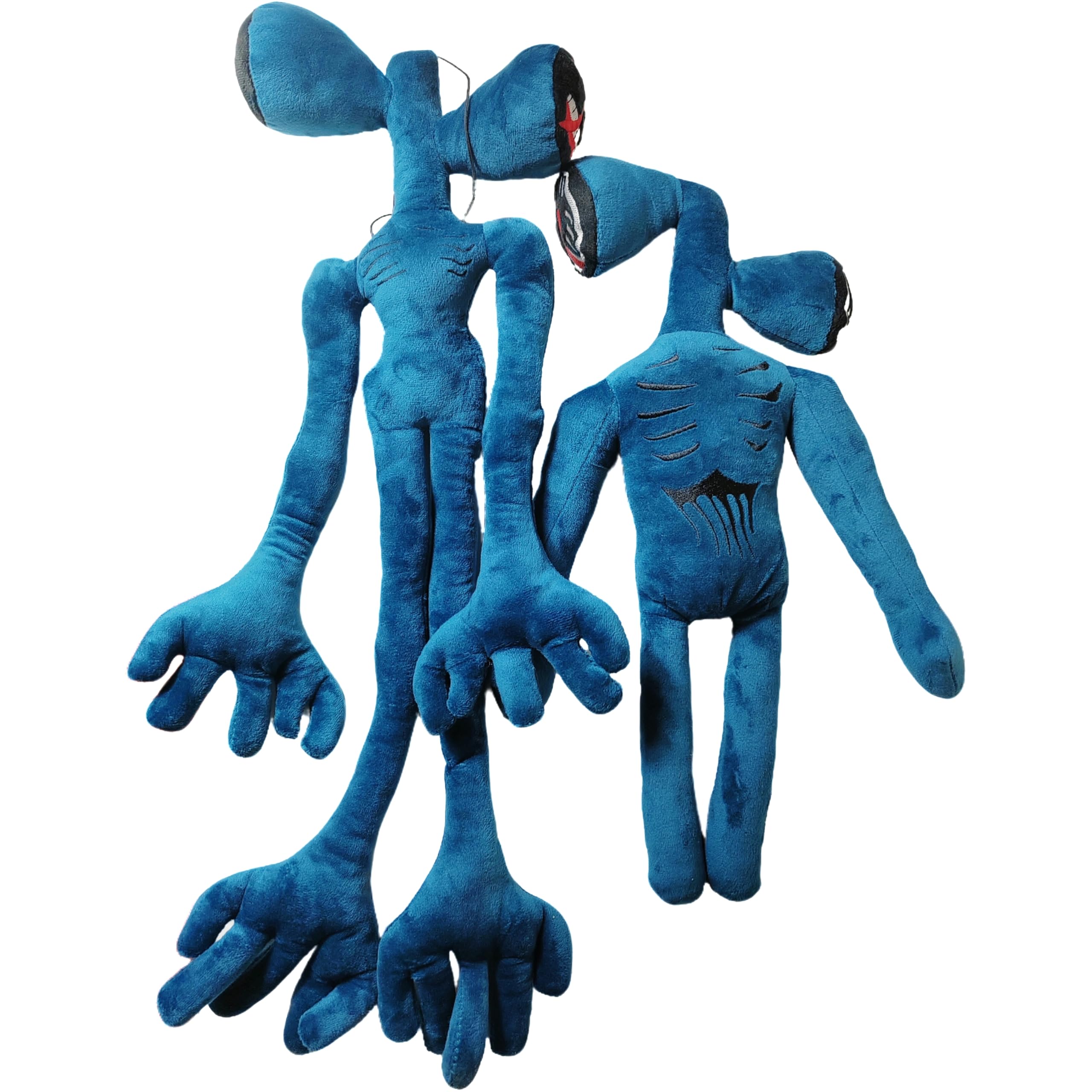 EICHIMEOW 2PCS Siren Head Plush Toys Limbs Movable Double-Head Horror Plush Toys Cartoon Cat Cartoon Dog Halloween Christmas Horror for Home Party