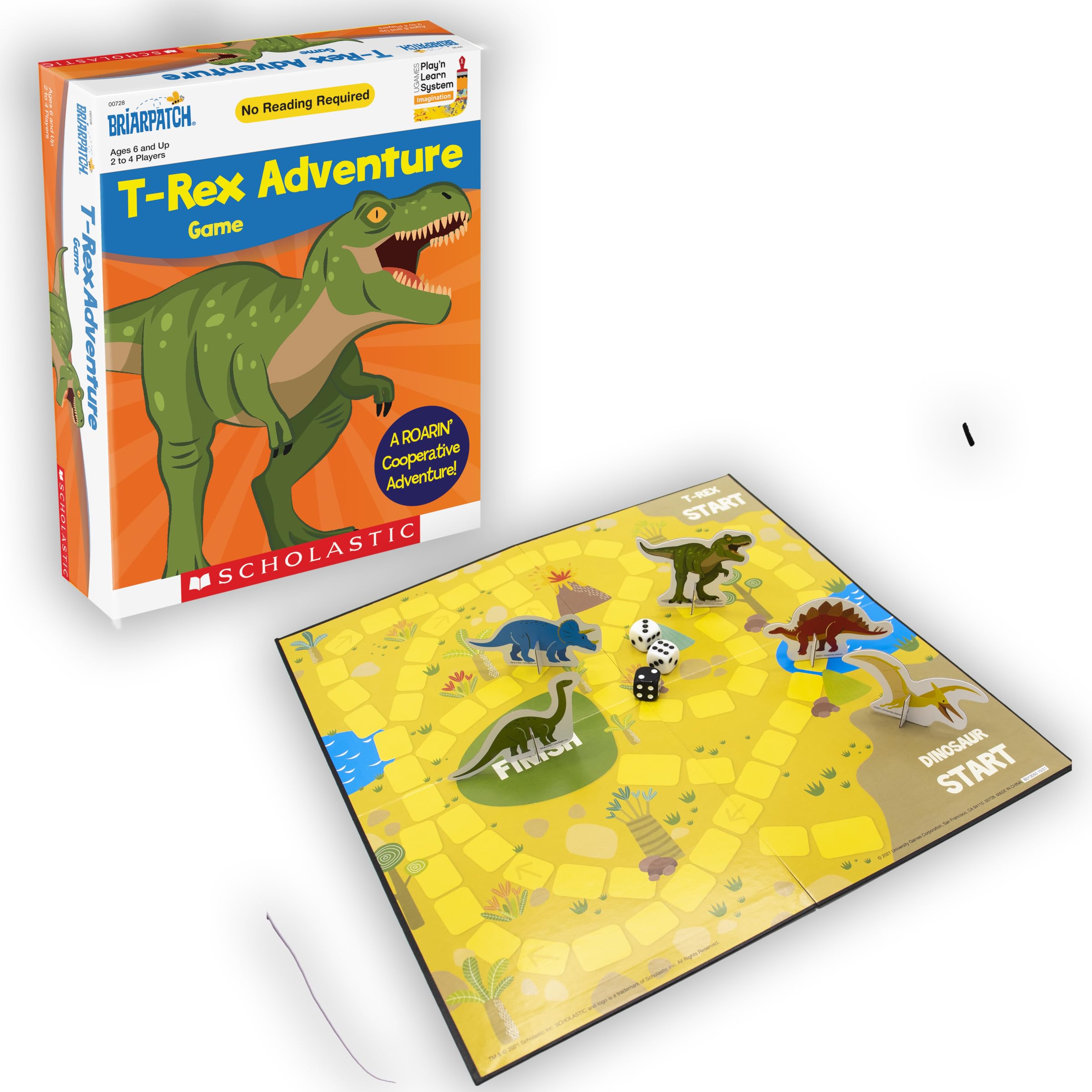 Amazon.com: Briarpatch, Scholastic T-Rex Dinosaur Game, Early