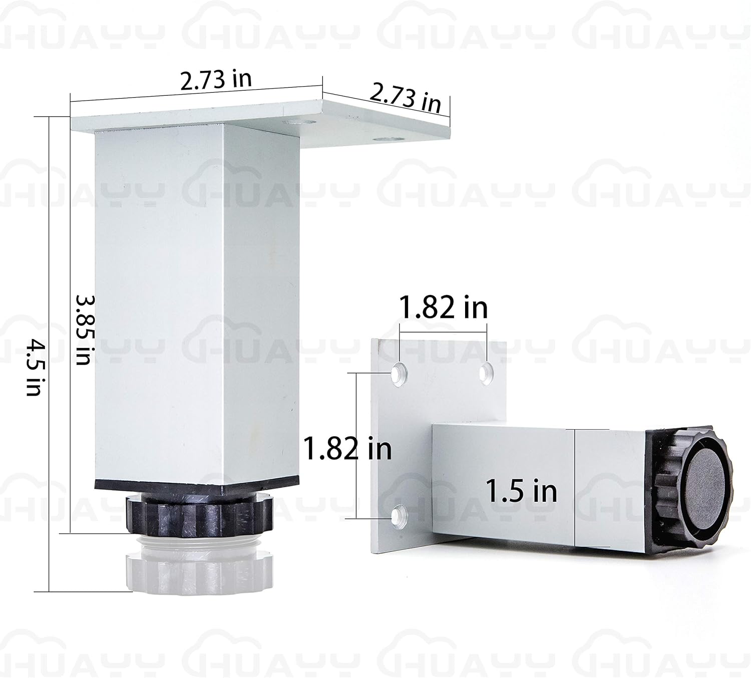 huayueyun調整高さキャビネットアルミニウム合金平準化脚キッチンとバスルーム使用。