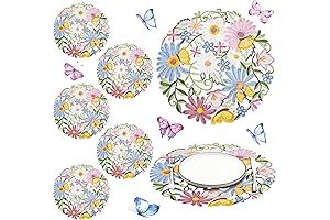 Tudomro 14'' Spring Round Placemats