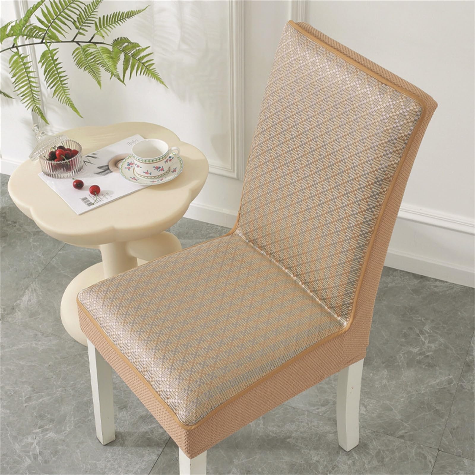 Cojines de asiento refrescantes para sillas de comedor y terraza en verano