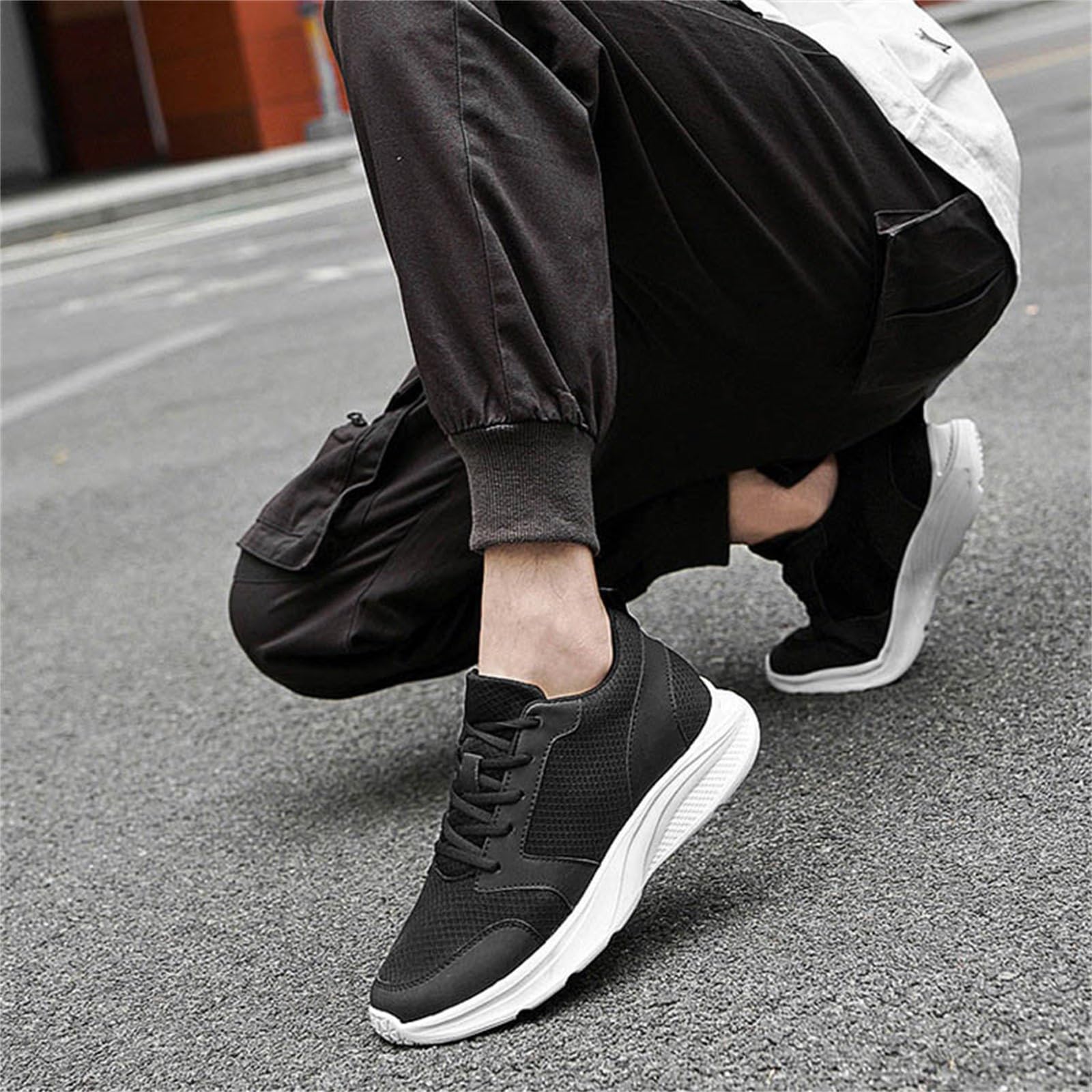 Zapatillas Hombre Running Zapatillas Trail Running Gym Calzado Hombres Gimnasio Andar De Correr Runing Deportivas Negras Zapatos Deporte Shoes Antideslizante Sapatilhas Corrida 46 Fitness Mens