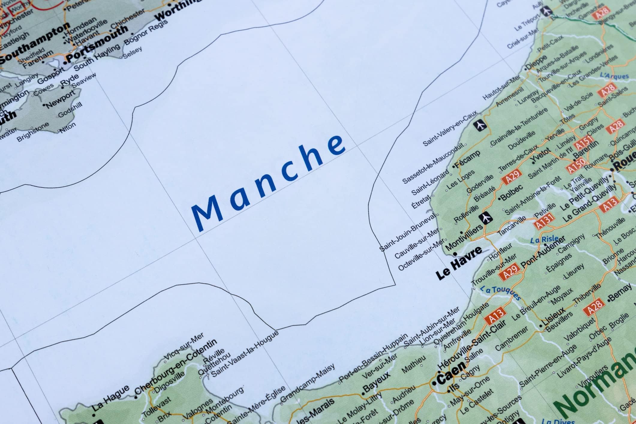 GeoMetro Carte générale de la France en français de 100 x 100 cm avec plastification sur les deux faces