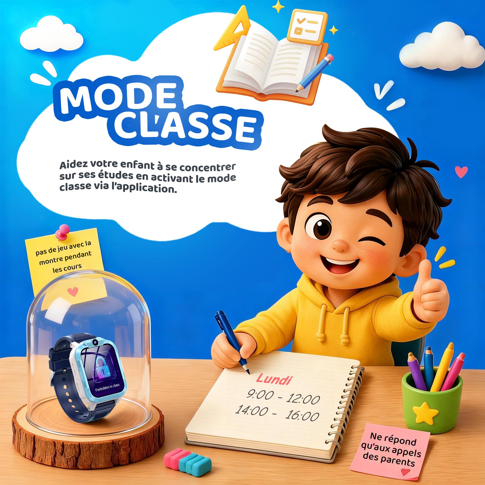 Blackview Montre Connectée Enfant 4G, Montre GPS Enfant avec Carte SIM, Appel Vidéo HD, Chat Vocal et SMS, Bouton SOS, Mode École, IP68 Étanche, Podomètre, Réveil, Cadeau Enfant Idéal, Rose poudré
