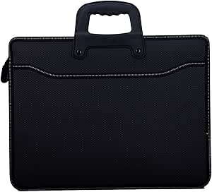 WSLCN Borsa Porta Documenti A4 Portaoggetti Laptop/Tablet PC 15,6 in Nylon Con Tracolla - Dossiers Trieur Nero Noir-Style 2 WSLCN Borsa Porta Documenti A4 Portaoggetti Laptop/Tablet PC 15,6 in Nylon Con Tracolla - Dossiers Trieur Nero Noir-Style 2
