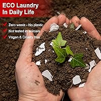 Vista 5 de Hojas de detergente para ropa Binbata, hasta 128 cargas con aroma a bayas, hipoalergénicas, ecológicas, biodegradables, sin plástico, sin líquido