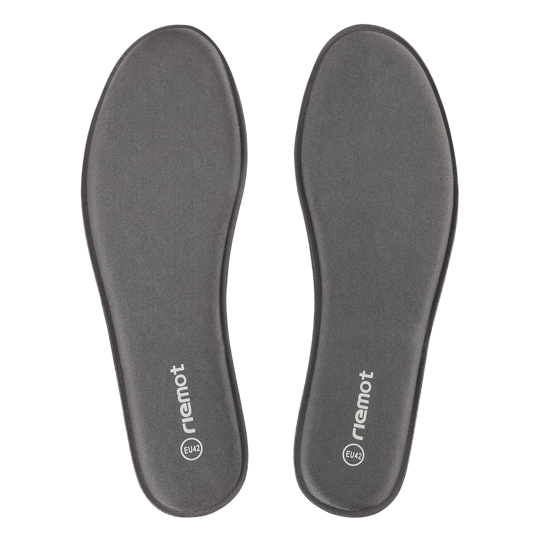 riemot Memory Foam Einlegesohlen für Damen und Herren – Bequeme Schuheinlagen für Sneaker, Stiefel und Sportschuhe – Ideal für Freizeit, Alltag und Sport, Dunkelgrau, EU 41