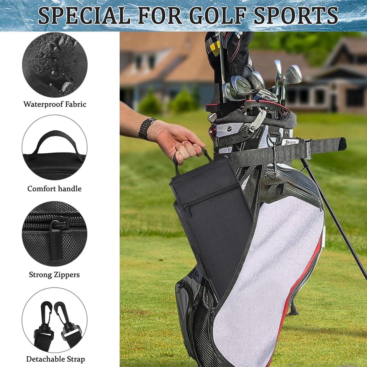 Amazon.com : Golf Cooler Bag with Ice Pack, Keeps Drinks Cold for