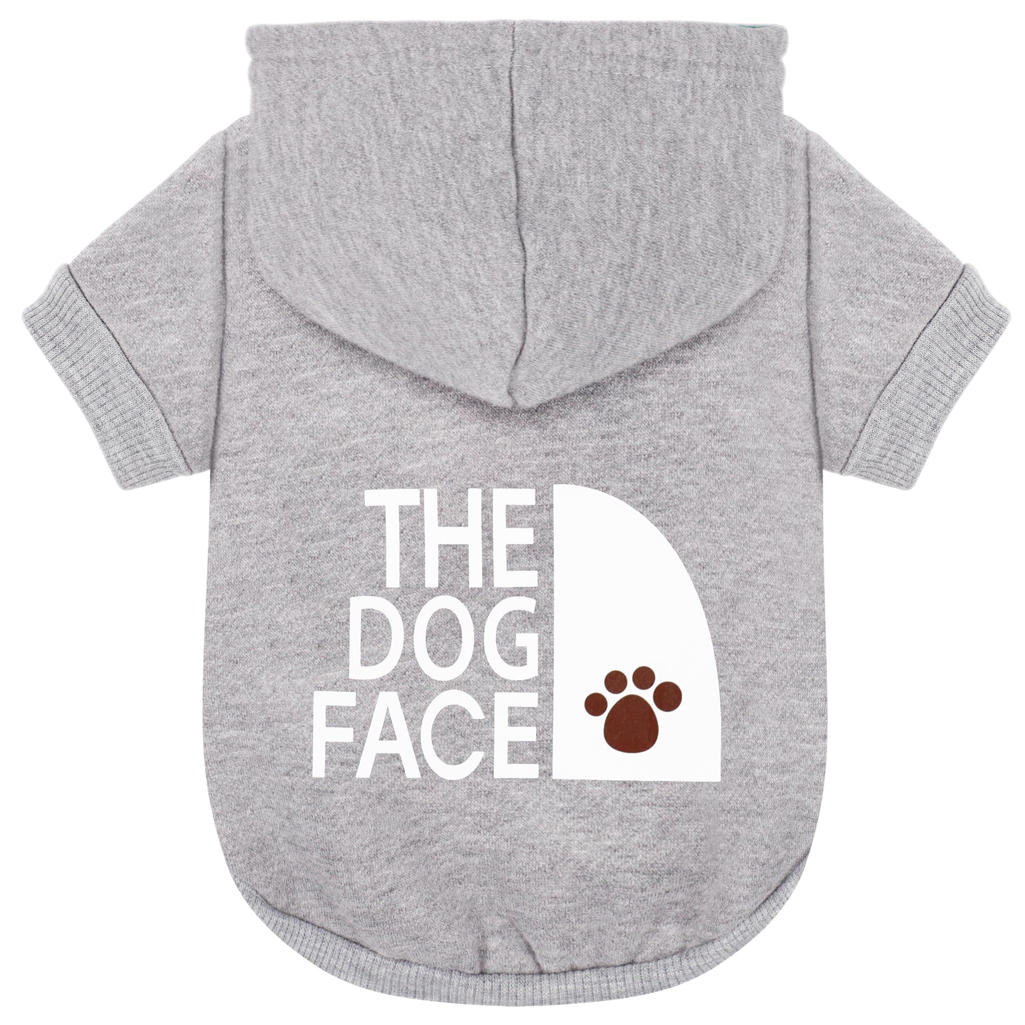 Paiaite Grey Chihuahua Dog Hoodie: Keep Your Pup Warm and Stylish with a 'The Dog Face' Printed Sweatshirt Pet Clothes, and Sweater Coat All in One
