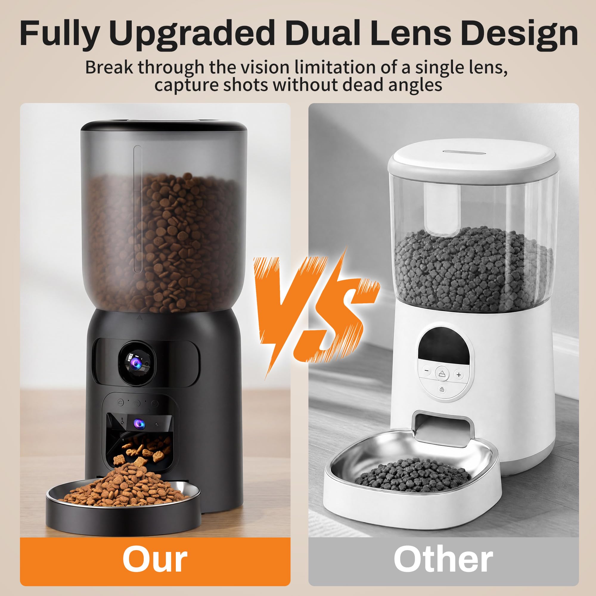 Automatic Feeder with Dual Camera & Laser Toy Gallery Image