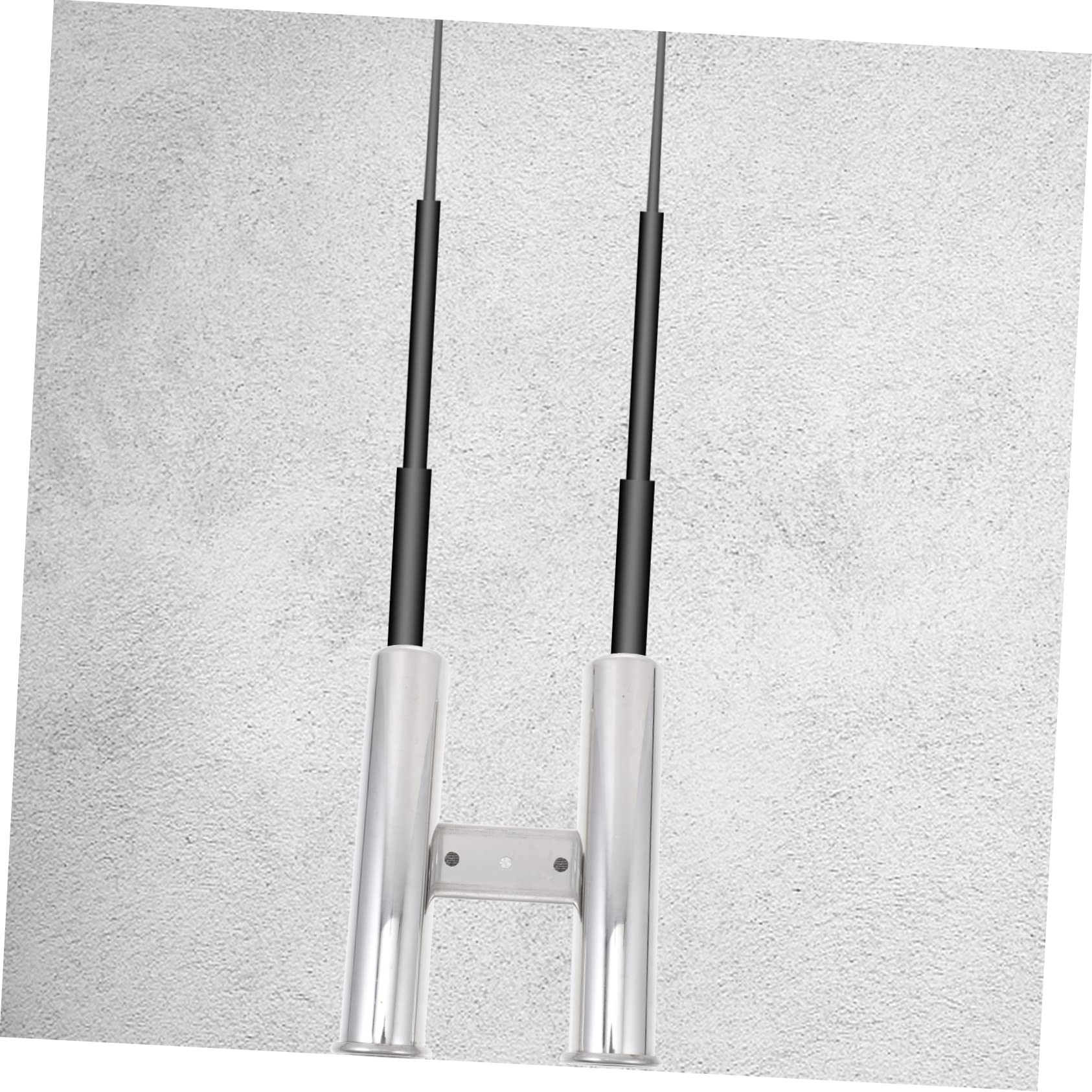 GALPADA Support De Canne à Extérieur Acier Inoxydable pour Deux Tubes Accessoire
