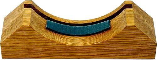 Mantel/soporte de exhibición de roble inglés sólido hecho a mano, acabado natural del barniz