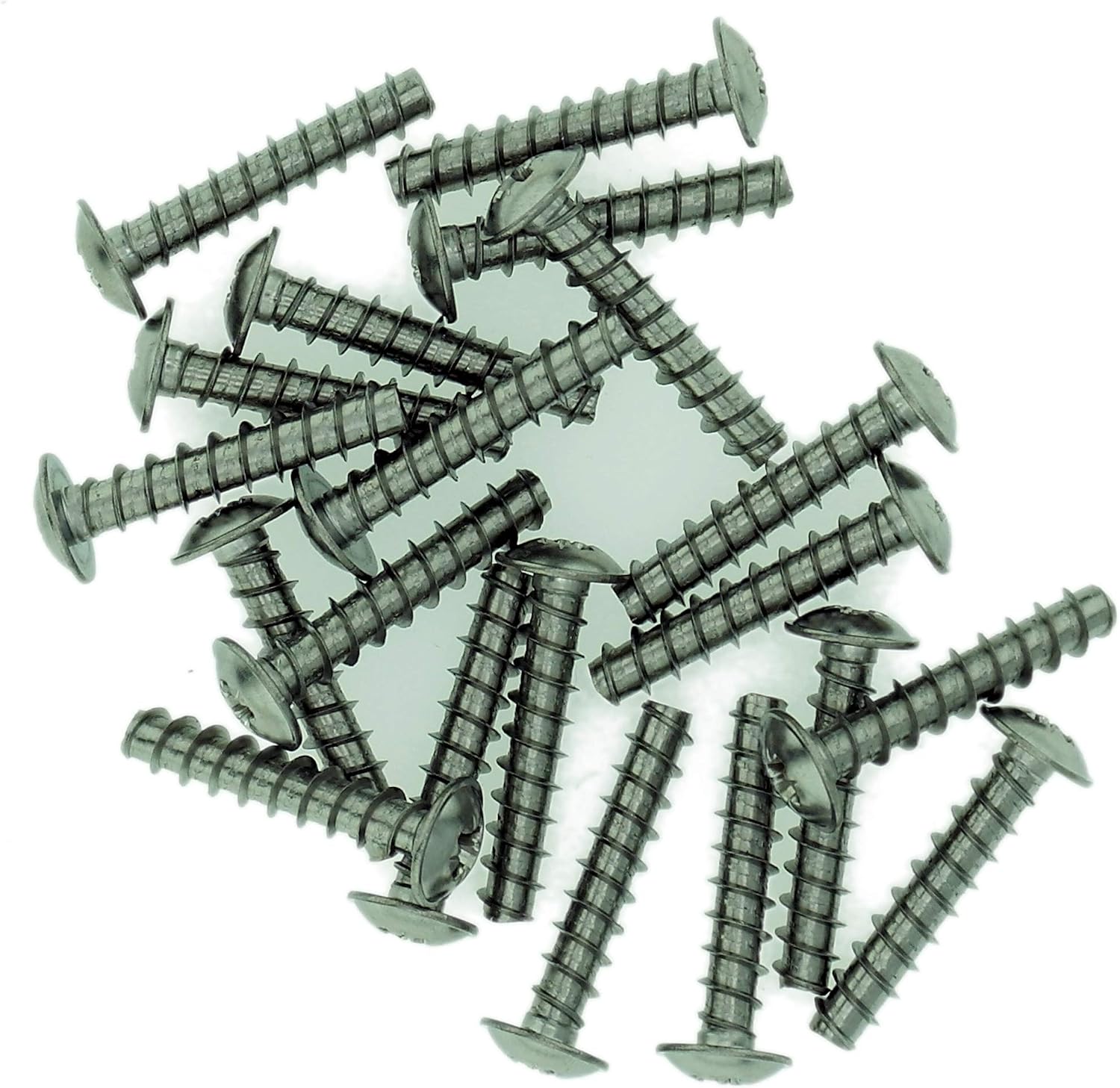 D4 (4mm x 20mm) Pozi Pan Screws for Plastic (Flanged, Trilobular), Stainless Steel (A2) (Pack of 20), 4x20 - Image 4