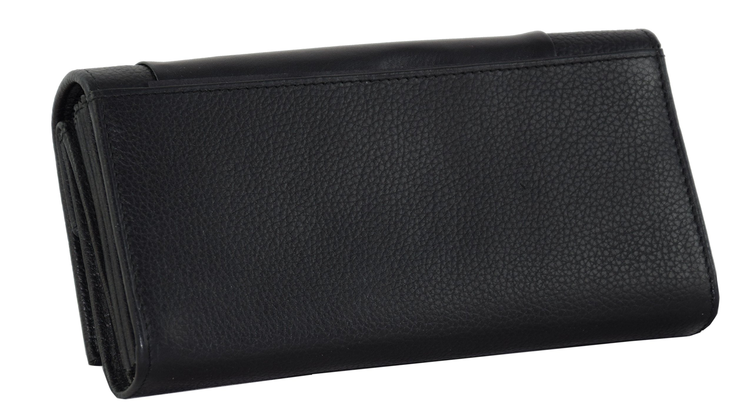 Menzo Kellnerbörse aus echten Leder, Kellnertasche, Kellnerportemonnaie, Kellnerbeutel schwarz