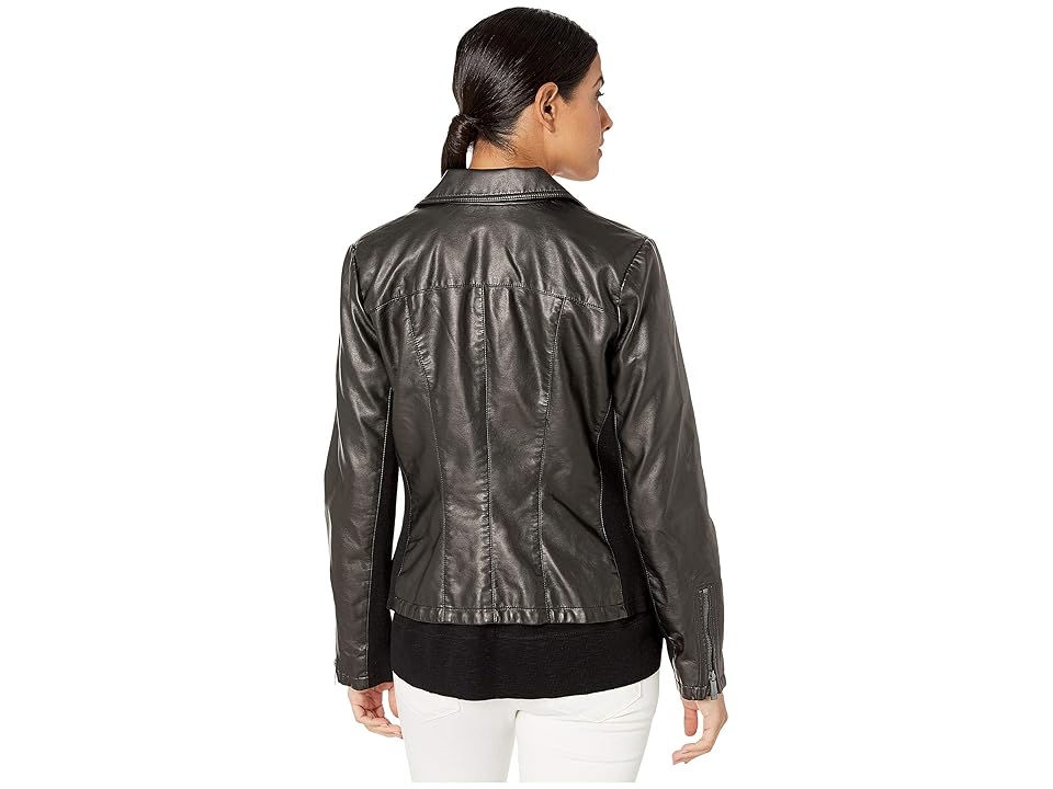 

Kenneth Cole New York Zip Front Jacket (Black) Women's Clothing