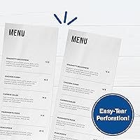 Vista 9 de PrintWorks Professional Papel perforado para menús, folletos, formularios y más, 8.5 x 11, 20 libras, 1 perf vertical de 4.25 pulgadas desde