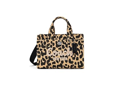 COACH Cargo Tote 26 with Leopard Print Tote Handbags Leopard, Cotton/Textile