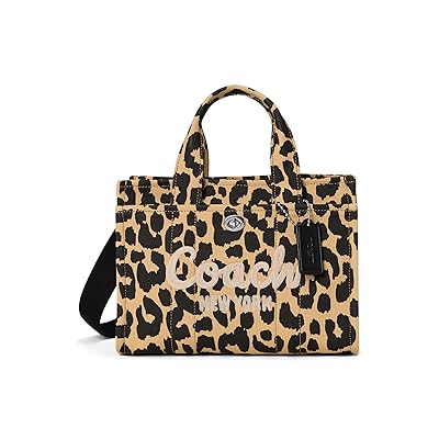 COACH Cargo Tote 26 with Leopard Print Tote Handbags Leopard, Cotton/Textile