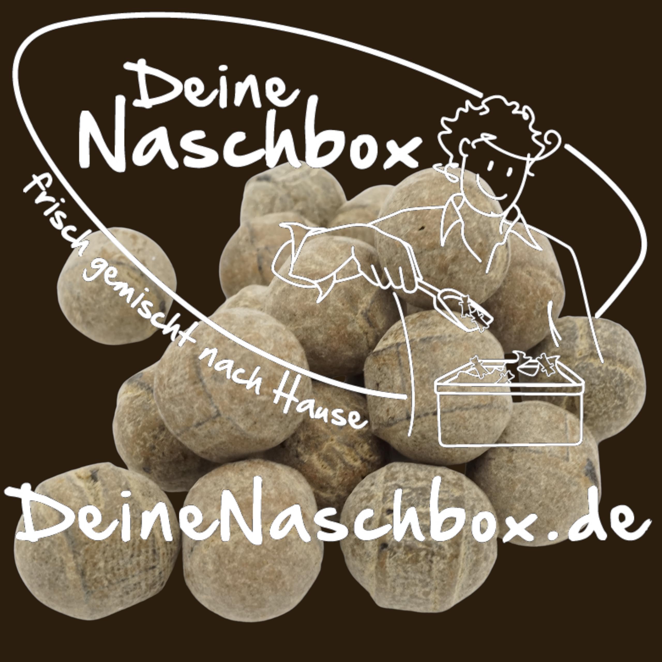 Deine Naschbox | Harte Salmiak Lakritz Hagel Körner | 3kg Mega Pot | XXL Großpackung - Starklakritz Bonbon Bällchen mit Salmiakpulver