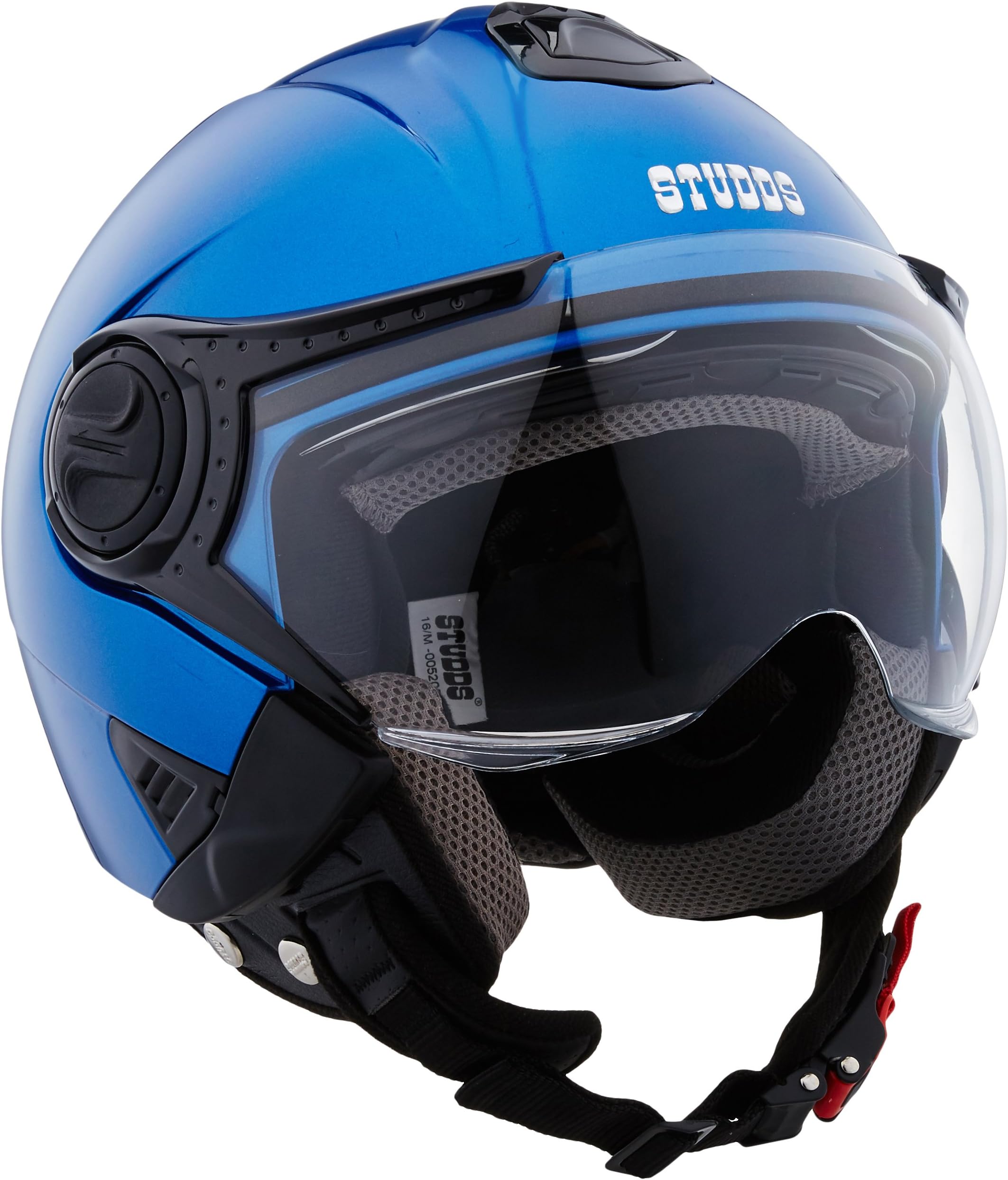 Studds DOWNTOWN Open Face Helmet (Flame Blue, L)