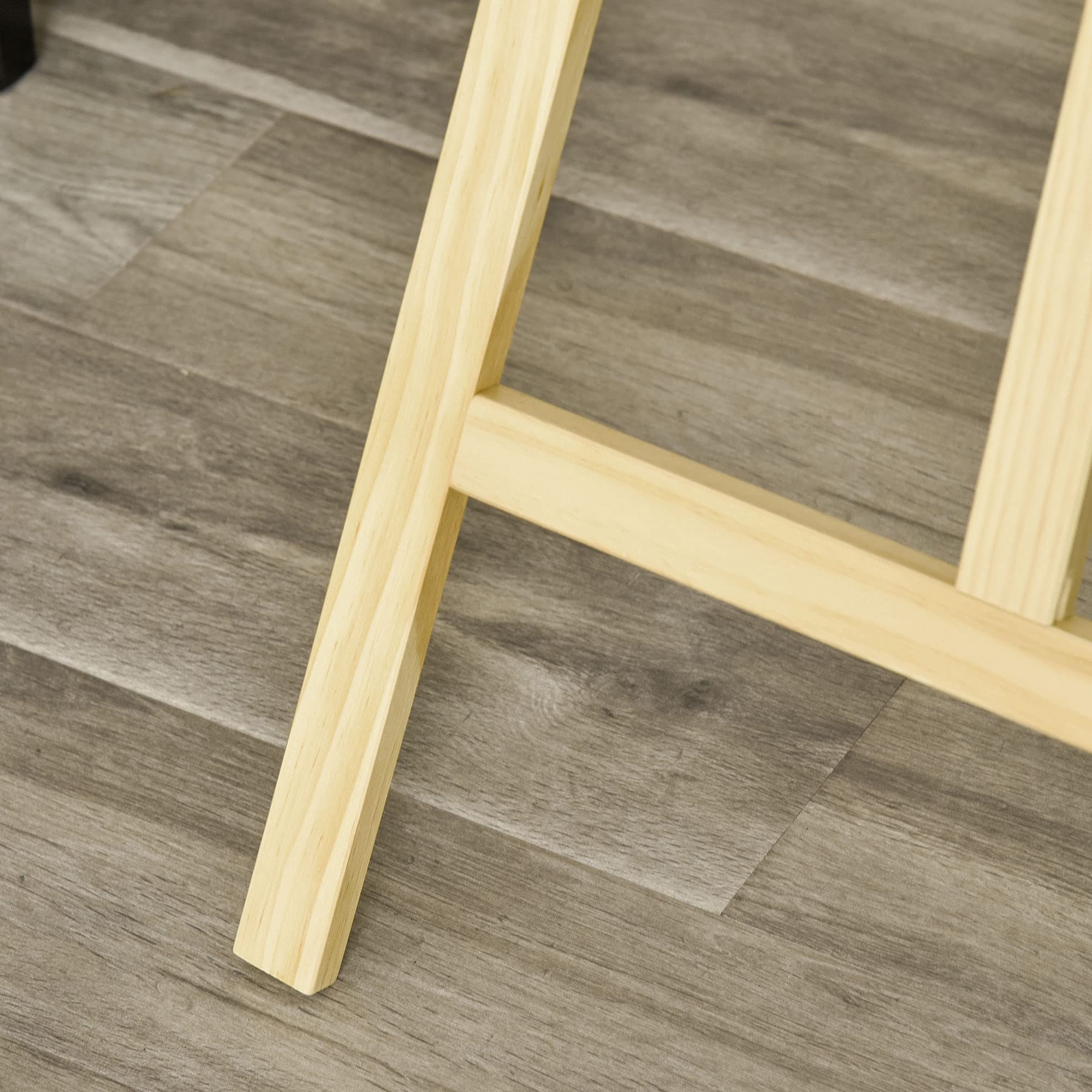 HOMCOM Chevalet d'artiste sur pieds dim. 51,5L x 71,5l x 134,5H cm inclinaison hauteur réglable 90° max. bois de pin