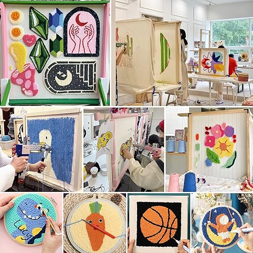 Miniatura 7 de JONAS C Paño de acolchado primario de 83 x 39 pulgadas para hacer alfombras, tela de acolchado con líneas marcadas, tela Monks para pistola de