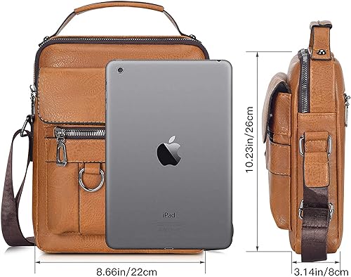 Miniatura 2 de Bolso cruzado pequeño para hombre, de piel sintética, bolso de mensajero, bolsa cruzada, bolsa de hombro, bolsa de pecho, trabajo, viajes al aire