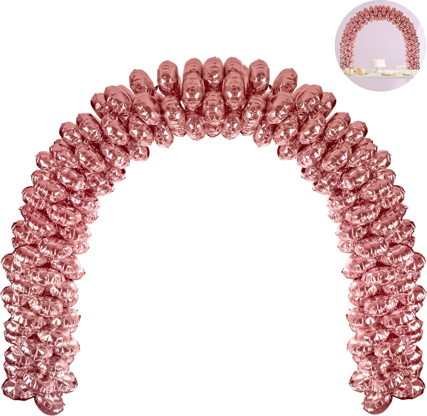 Amazon.com: 6.6FT Balloon Table Arch Kit – Adjustable Foil Balloon Arch ...
