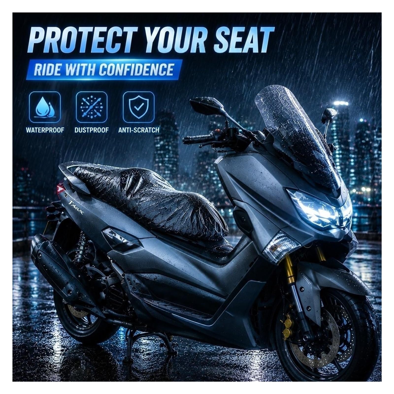 Coprisella Per Hond&a FCS600 Silver Wing GT400 Coprisedile Moto | Per Hond&a FCS600 Silver Wing SilverWing GT400 600 Coprisedile Impermeabile Per Moto Antipioggia