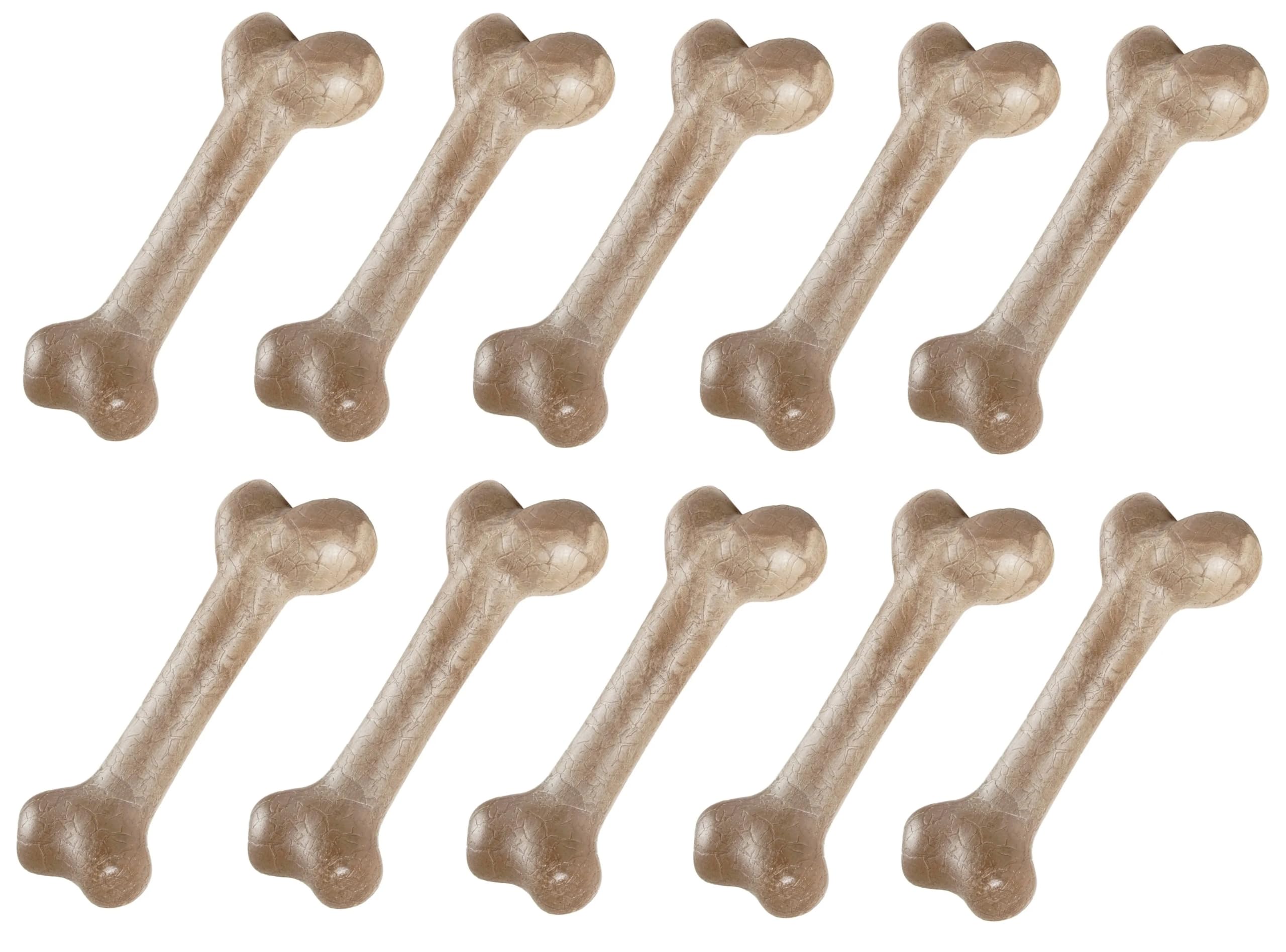 PUREPET Femur Shaped Dog Bone Dental Teeth and Gum Health Flavored Chew Toy 5 or 10 Packs XLarge