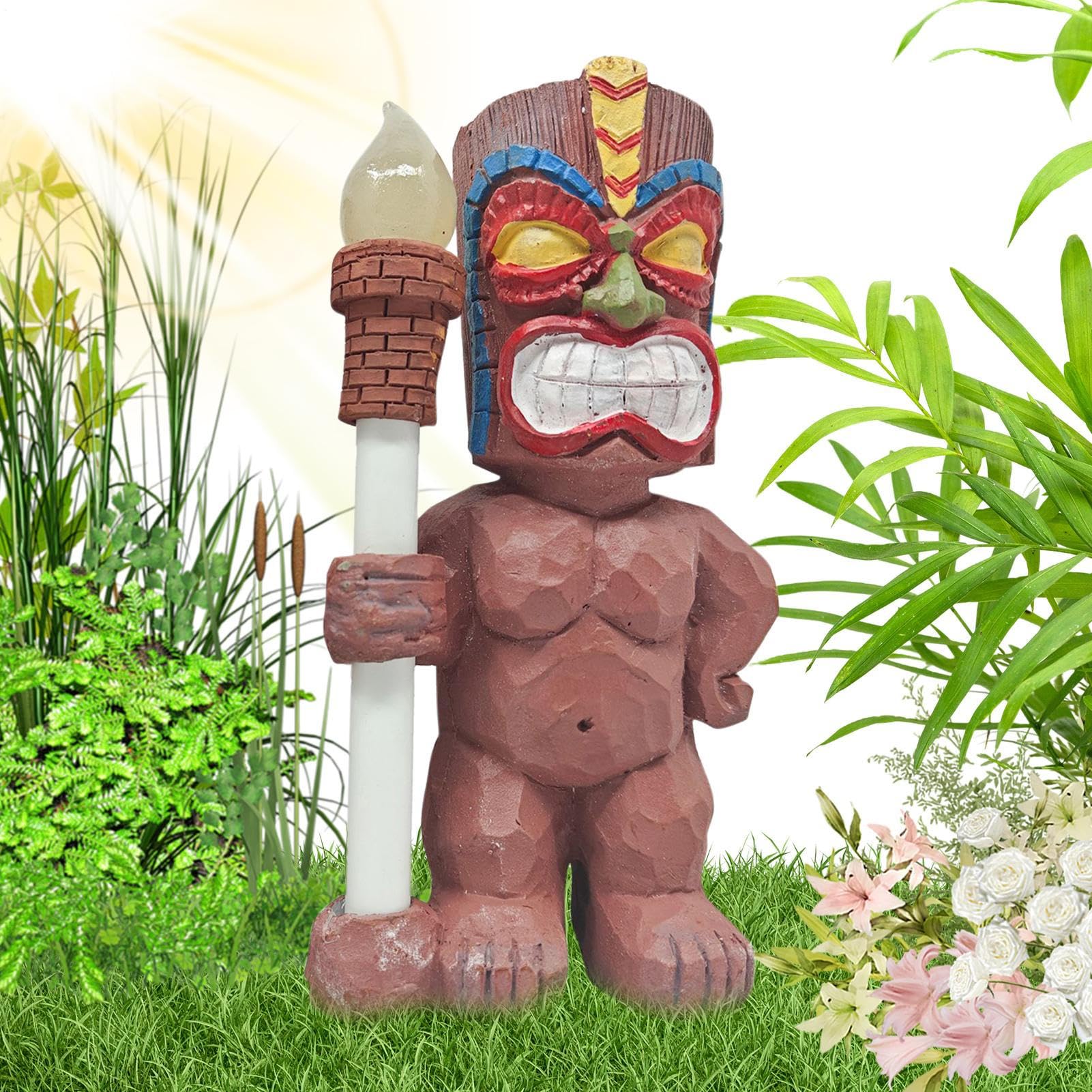 Figurines décoratives pour la maison avec éclairage solaire extérieur