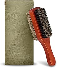 Premium 2-Sided Boar Bristle Hair Brush for Men & Women - 100% Natural Boar Bristles, Firm & Soft Sides for Thick Coarse Hair, Detangling, Smoothing