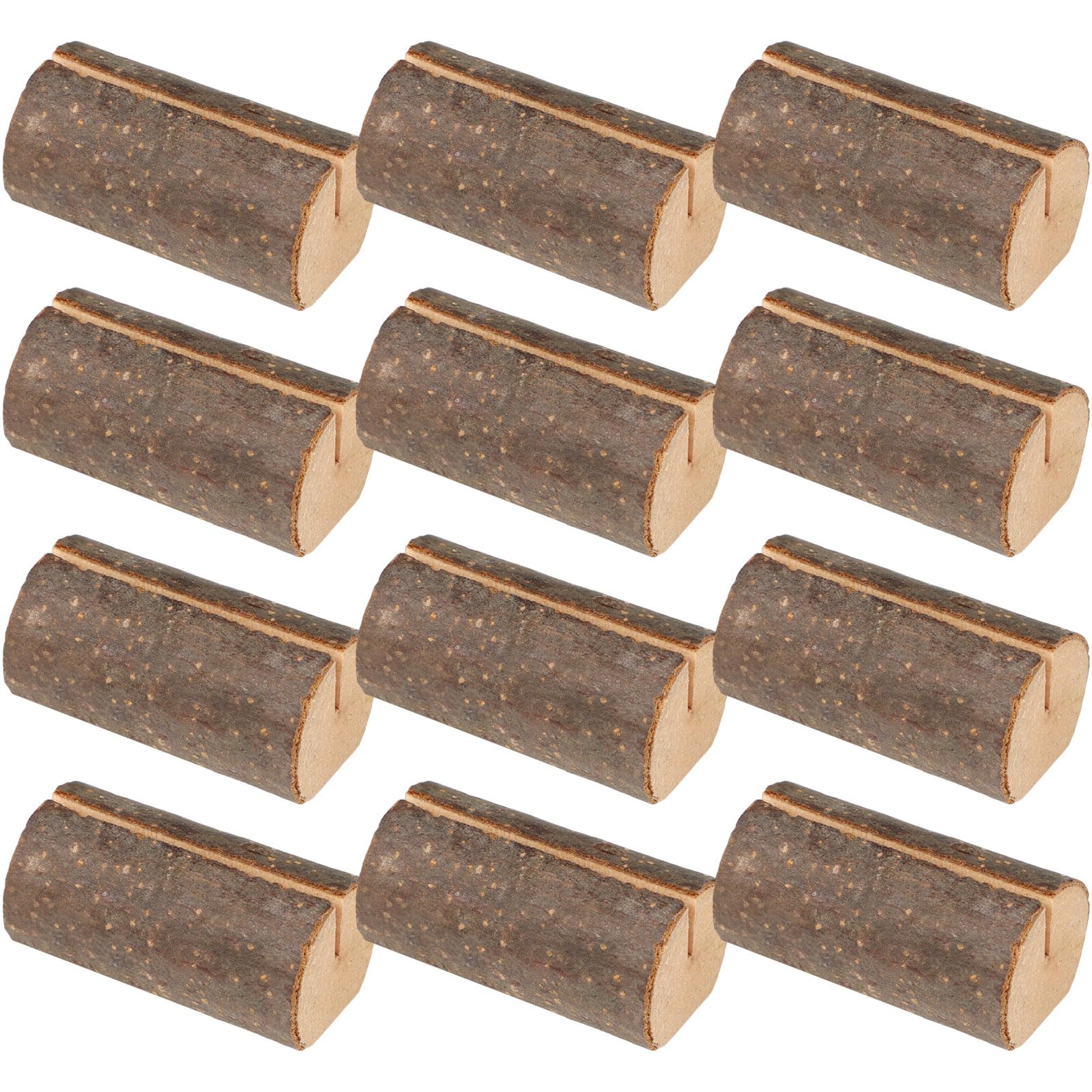 Photo 1 of Ripeng Rustic Wood Place Cardholders - 12 Pcs