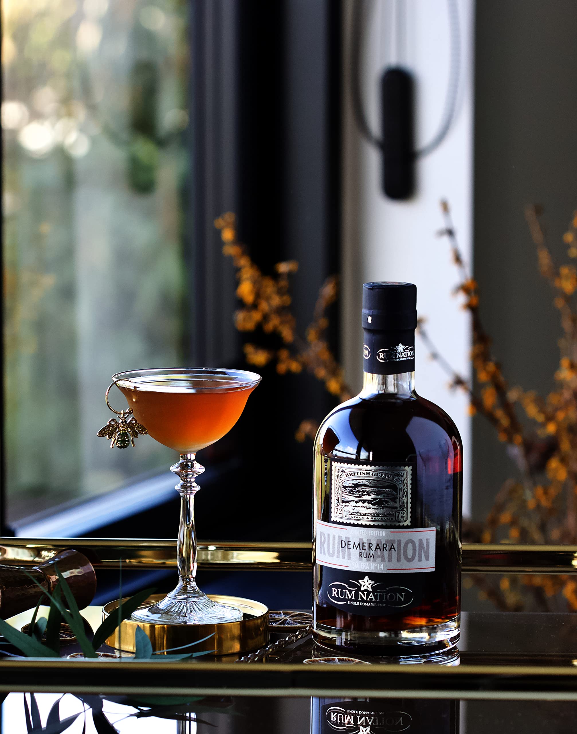 RUM NATION - Demerara Solera N.14 - Rhum Vieux Ambré - Origine : Guyane Britannique - Notes d'Epice & Cacao - 40 % Alcool - 70 cl - 2