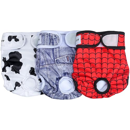 Avont 3 Packs - Pañales Lavables para Perras, Reutizables y Duraderos para Perros Hembra, Female Dog Diapers…