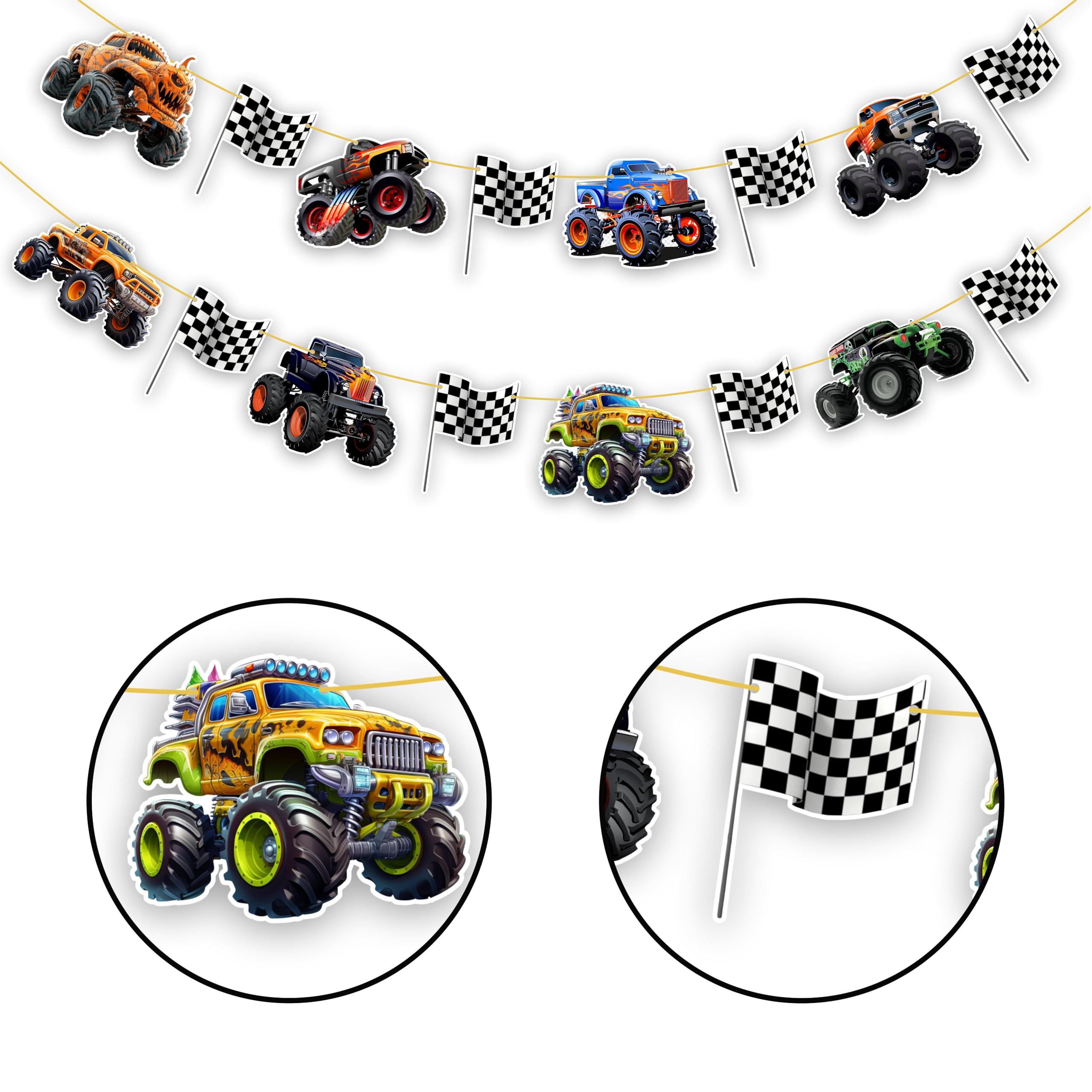 Seyal Monster Truk Garland Decoration - Image 2
