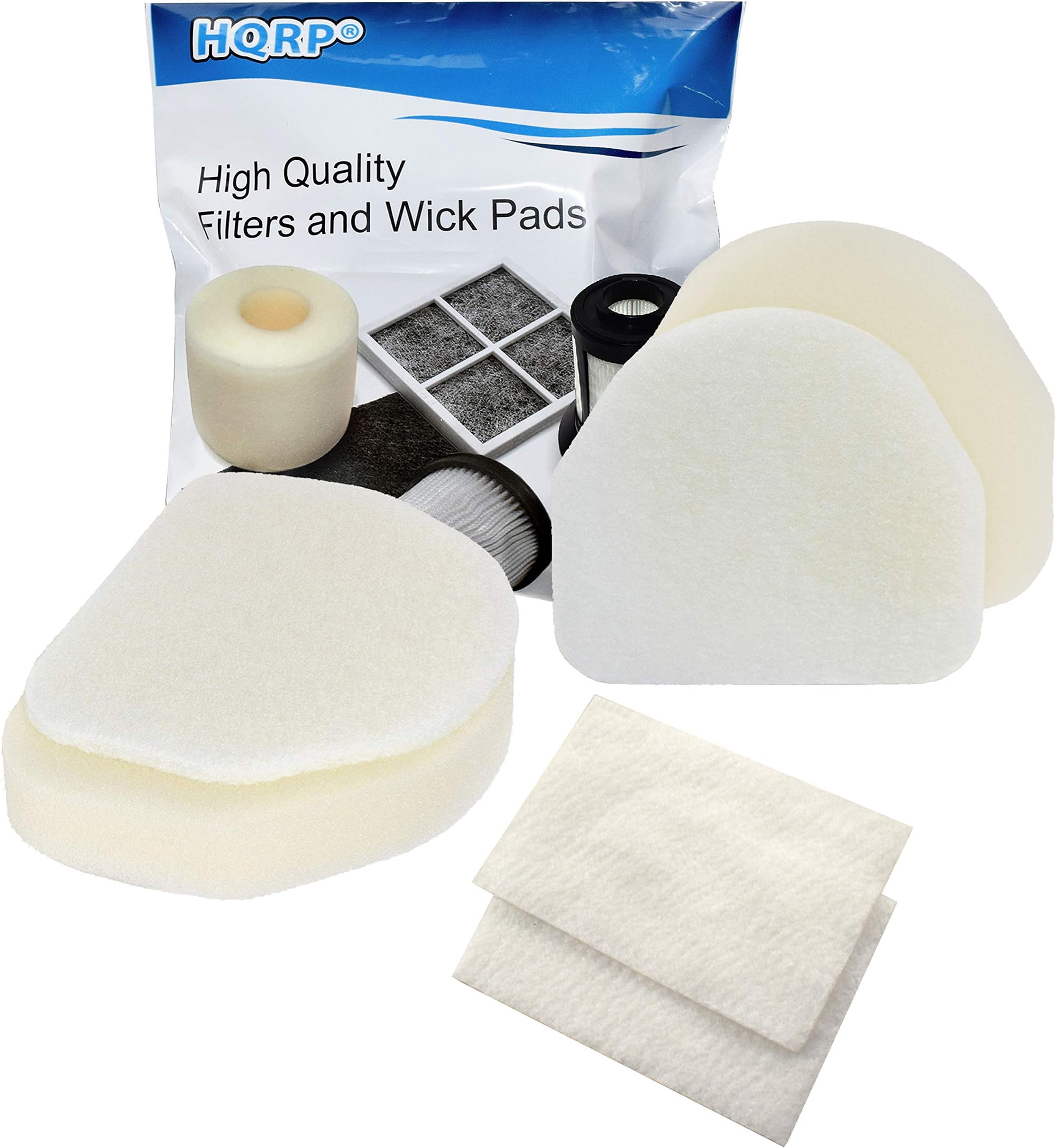 2-pack Foam & Felt Filter Kit Compatible with Shark Navigator NV100, NV100 26, NV105, NV106, UV300, UV300 26 Upright Vacuum Cleaner, Replacement parts XFF450, XFL100